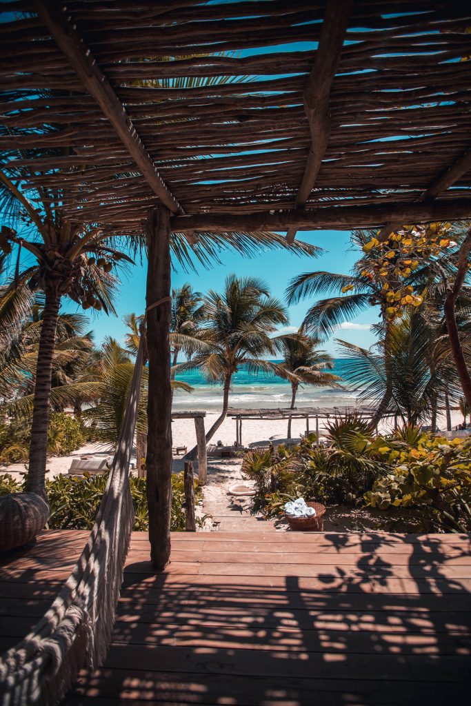 beach view from a balcony of a house in brazil